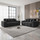Jenson Plush Velvet 3 + 2 Seater Sofa Set