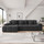 Jenson Plush Velvet Corner Sofa L Shaped 4 Seater