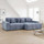 Jenson Plush Velvet Corner Sofa L Shaped 4 Seater