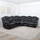 Oxbridge 5 Seater Electric Reclining Corner Sofa with LED Lights