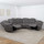 Oxbridge 5 Seater Electric Reclining Corner Sofa with LED Lights