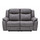 Lennox Grey Tech Fabric 3 + 2 Sofa Suite Electric Recliner