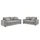 Juno Chenille 3 + 2 Seater Sofa Set – Beige or Grey