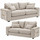 Juno Chenille 3 + 2 Seater Sofa Set – Beige or Grey