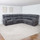 Anna Grey Fabric 5 Seater Electric Reclining Corner Sofa