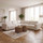 Melrose 5 Seater Woven Fabric Corner Sofa Beige or Grey