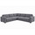 Melrose 5 Seater Woven Fabric Corner Sofa Beige or Grey