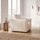 Melrose Armchair Woven Fabric Sofa Beige or Grey