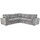 Montford Grey Fabric L Shaped 5 Seater Corner Sofa