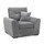 Montford Grey Fabric Armchair