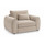 Mercer Plush Velvet Armchair – Grey or Beige