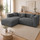 Ely Cloud Chaise L-Shaped Corner Sofa