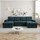 Luna U-Shaped Sofa Bed with Dual Storage Chaises