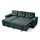 Luna Beige Universal Corner Sofa Bed with Storage Chaise