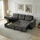 Luna Beige Universal Corner Sofa Bed with Storage Chaise