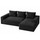 Lilly L-Shaped Corduroy Cloud Sofa with Chaise – Beige or Black