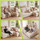 Lilly L-Shaped Corduroy Cloud Sofa with Chaise – Beige or Black