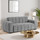 Preston 3 Seater Woven Fabric Sofa