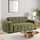 Preston 3 Seater Woven Fabric Sofa