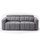 Delilah Electric Reclining Grey 3 Seater Sofa With Soundbar