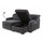 Grande Corner L Shaped 2 Seater Chaise Power Sliding Charcoal Fabric