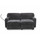 Grande Corner L Shaped 2 Seater Chaise Power Sliding Charcoal Fabric