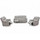 Knowle  Pisa Grey Electric Reclining 3 Piece Sofa Suite 3 + 2 + 1