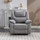 Knowle  Pisa Grey Electric Reclining 3 Piece Sofa Suite 3 + 2 + 1