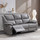 Knowle  Pisa Grey Electric Reclining 3 Piece Sofa Suite 3 + 1 + 1