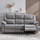Knowle  Pisa Grey Electric Reclining 3 Piece Sofa Suite 3 + 1 + 1