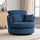 Oxford Modern Jumbo Cord Fabric Swivel Chair