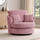 Oxford Modern Jumbo Cord Fabric Swivel Chair
