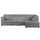 Oxford 5 Seater Long Cord Corner Sofa - Full Back