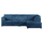 Colourful Oxford 5 Seater Long Cord Corner Sofa - Full Back Blue