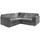 Ferguson Full Cord Corner Sofa - Full Back L Shape Grey