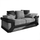 Dino Mixed Fabric 2 Seater Sofa Black and Grey