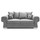 Milan 3 + 2 Seater Fabric Sofa Set Scatter back