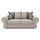 Milan 3 + 2 Seater Fabric Sofa Set Scatter back