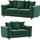 Brooklyn Plush Velvet 3 + 2 Seater Sofa Set – Foam Filled