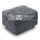 Monaco Chenille Grey Footstool