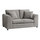 Quilted Grey 2 Seater Fabric Chenille Sofa