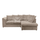 Fern Beige Corner Sofa 4 Seater Chenille L Shaped Sofa