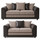 Luca Black and Grey Portobello mixed fabric and leather sofa suite living room furniture cheap tolet to let sofas for landlords settee couch