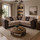 Luca 5 Seater Mixed Fabric Corner Sofa Scatter Back