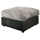 Luca Leather and Fabric Footstool