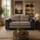 Luca Leather and Fabric 2 Seater Sofa - Full back