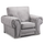 Milan Grey Armchair Chesterfield Design