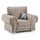 Milan Fabric Chesterfield Style Armchair Fullback