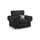 Milan Fabric Chesterfield Style Armchair Fullback