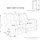 Alaska Grey Full Fabric 3 Piece Sofa Suite - 3 + 1 + 1